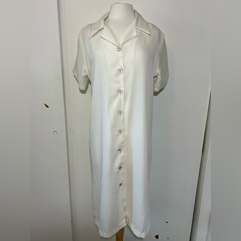 Vintage Like An Angel short sleeve button up dress
